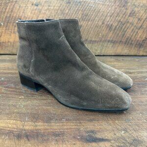 Aquatalia Fuoco Brown Suede Boots Bootie 7.5